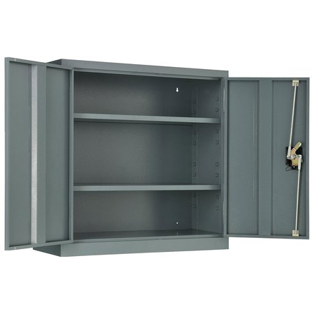 GLOBAL INDUSTRIAL Assembled Wall Storage Cabinet, 30x12x30, Gray 269876GY